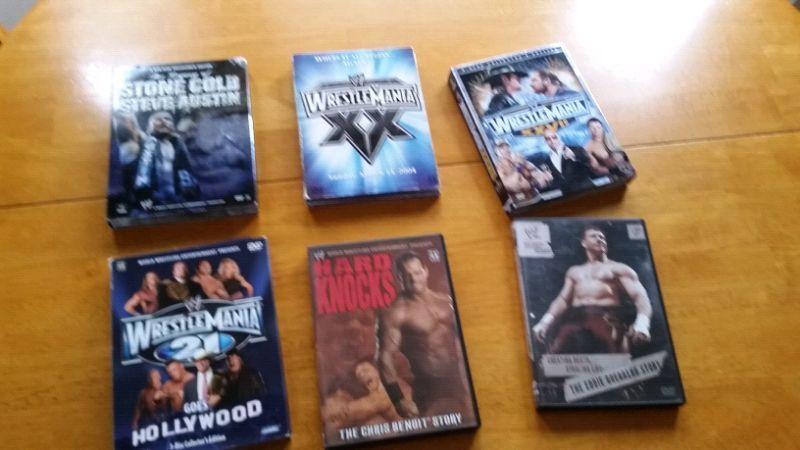 Assorted WWE wrestling dvds