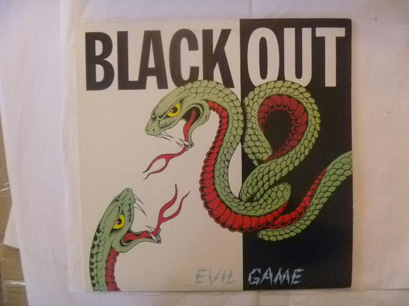 BLACK OUT Evil Game LP - 1984 Metal