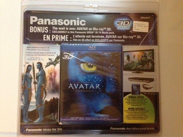 NEW IN PKG Avatar 3D Blu-ray DVD + 2 free