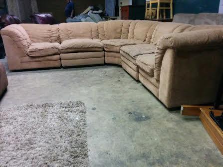 Brown SECTIONAL - delivery
