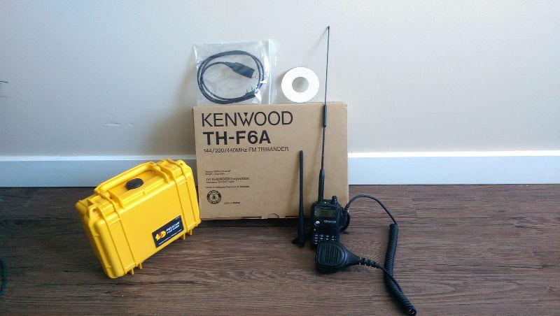 5W hand held radio 144/220/440 MHz FM Tribander - Kenwood TH-F6A