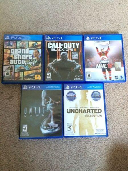 Wanted: PS4 10 games all cords and original boxes