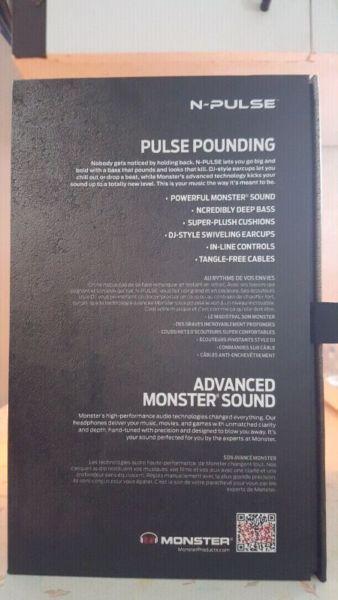 Monster N-pulse Professional Headphones