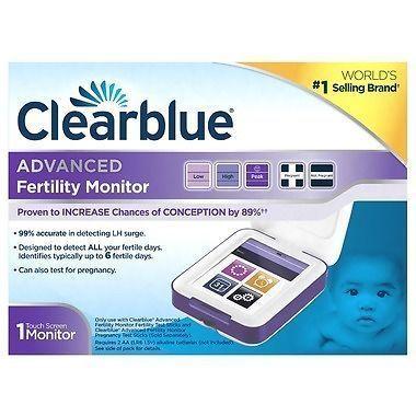 NEW Clear Blue Fertility Monitor & 30 (3 months) Testing Sticks