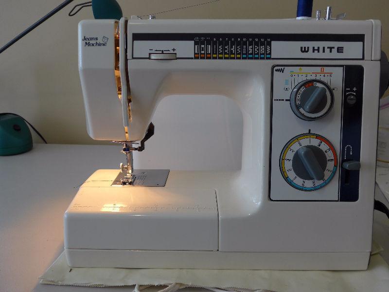 White Jeans Machine, sewing machine