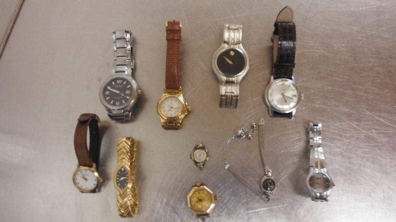 Lot of various wrist watches