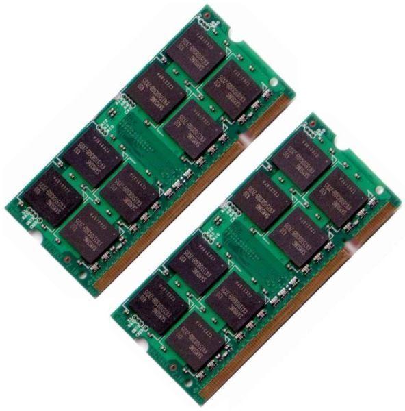2GB, 1GB, 512MB DDR2 SODIMM Laptop Notebook Memory Ram