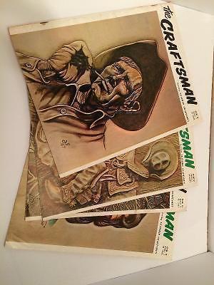 1960's - The Craftsman Magazines - leather working - set of 4