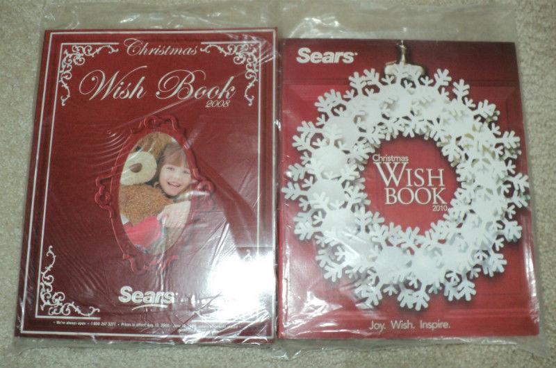 2 SEARS Christmas Wish Books NEW Still in Plastic