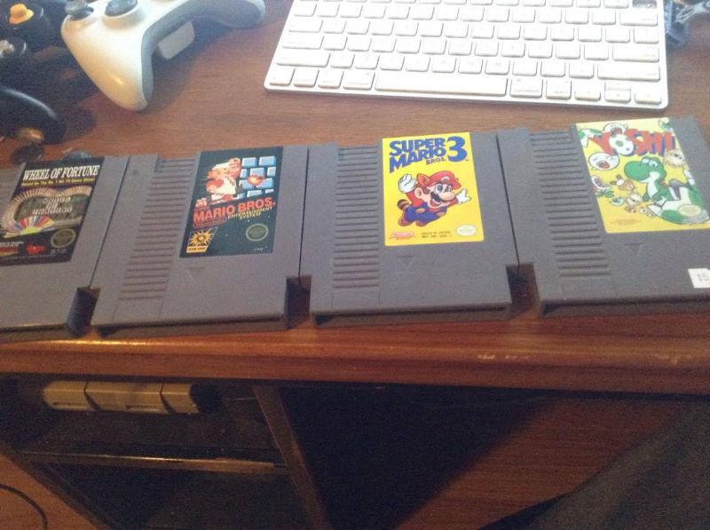 NES Games - Mario Bros 1, Mario Bros 3 and Wheel of Fortune