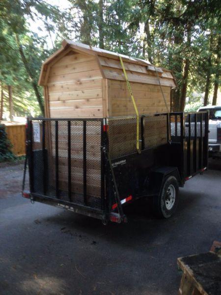 Cedar shed 4x8 Barn Style all cedar NEW!!