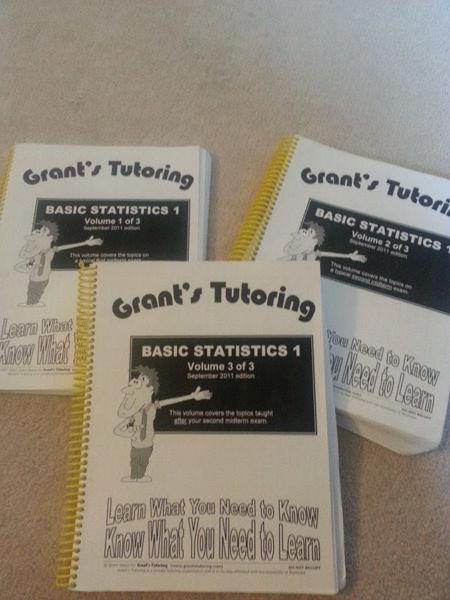 Grant's Tutoring Basic Statistics 1 2 and 3 - FULL SET