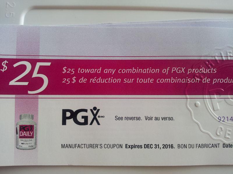 PGX $25 X 4 GIFT CARDS/CERTIFICATES