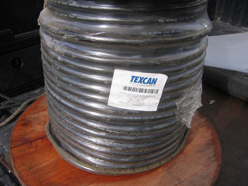 250 feet of Texcan 4/O welding cable