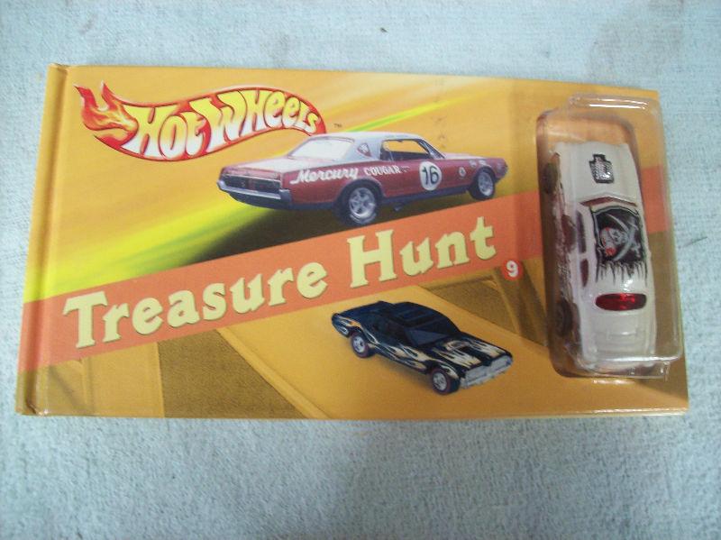 HOT WHEELS TREASURE HUNT BOOK AND CAR