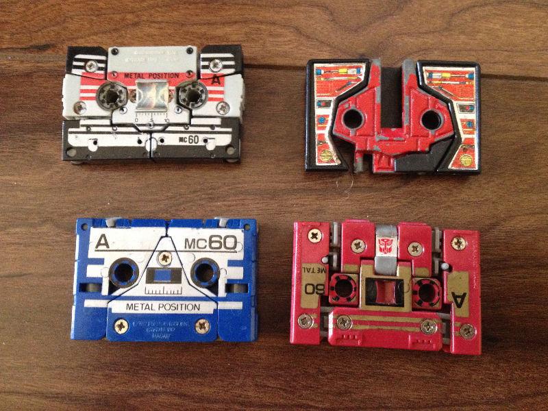 4 1980s transformers(cassettes)