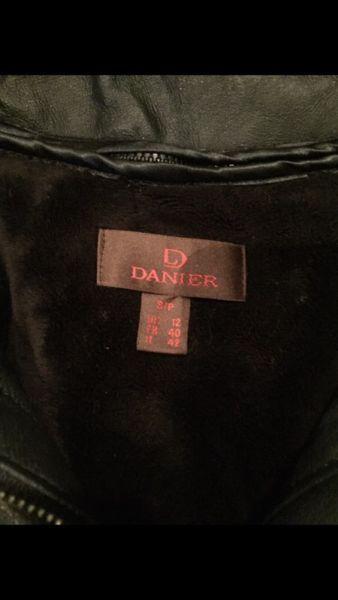 Danier size small leather parka