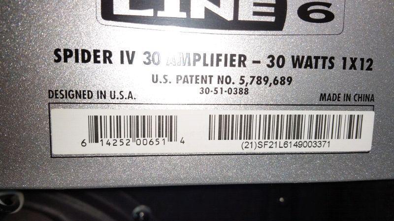 Line 6 30 watt Spider IV