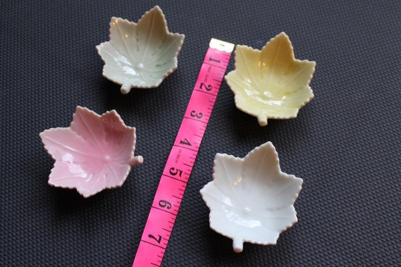 Miniature trinket leaf shape dish
