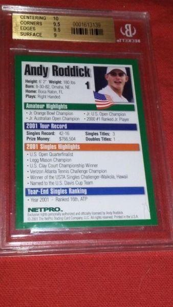 Andy Roddick rookie card