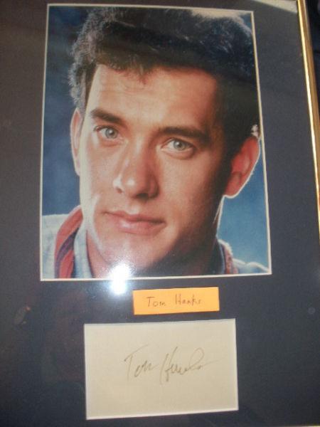 Forest Gump Tom Hanks 8X10 photo plus autographed card COA