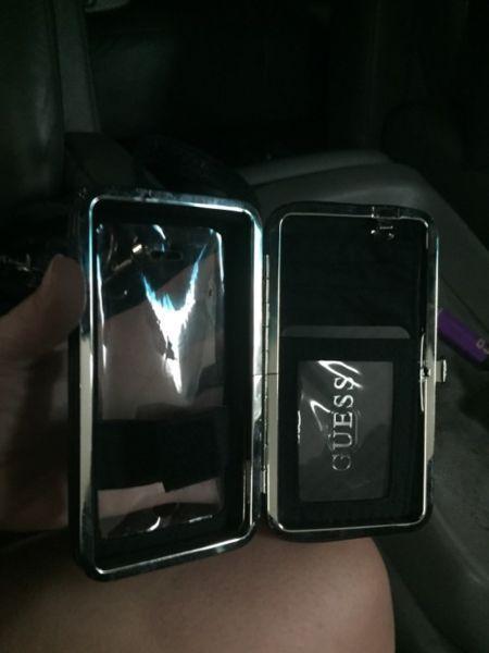 New guess clutch / phone and cards holder