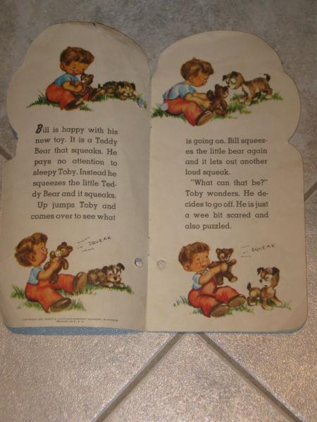 ...An 1948 CHILD'S STORY BOOK...TOBY is a PUPPY
