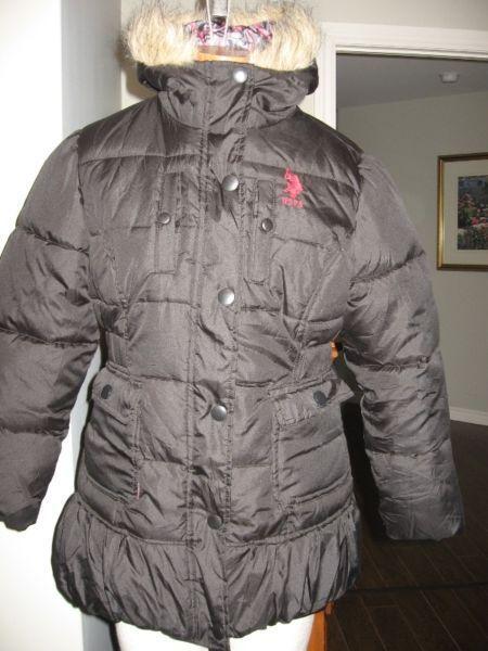 Hardly worn GIRLS US POLO ASSN puffer skirted coat 12-14