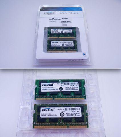 Two 4GB (totalling 8gb) SoDimm Ram