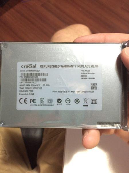 Crucial SSD 480 GB