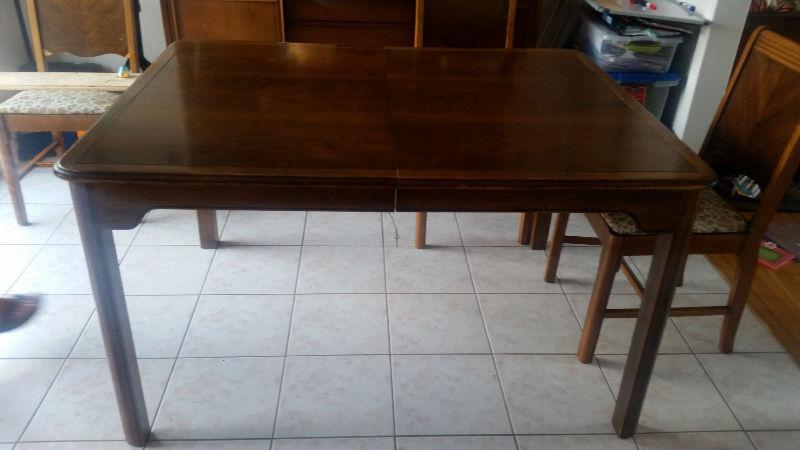 Mid century dinning table and chairs