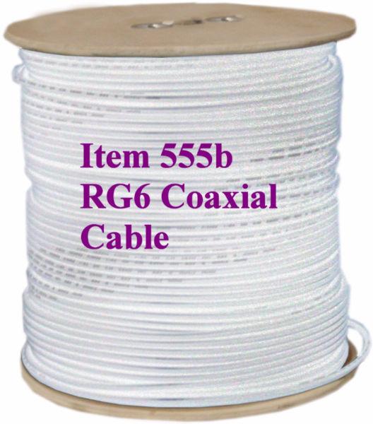 RG6 Coaxial Cable any length for you 3 inch to 1000 feet