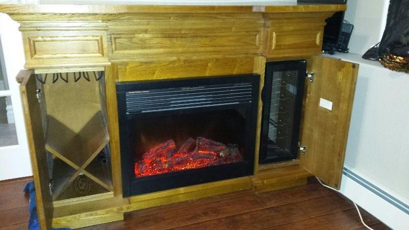 Electric Fireplace/Wine Storage/Wine Cooler