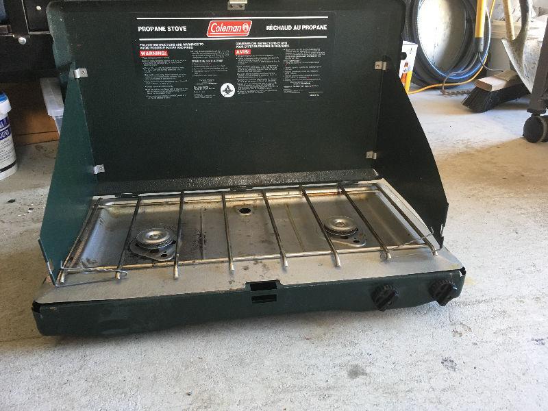 Coleman double burner propane stove