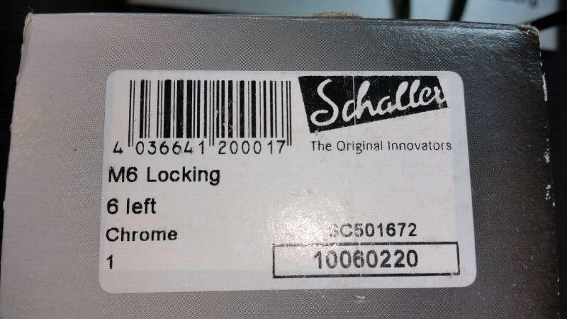 Schaller in line 6 locking tuners. New in Box