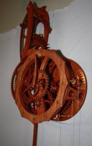 Wooden Gear Clock 'The Peaceful'