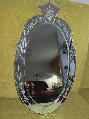 Small Venetian Etched Mirror