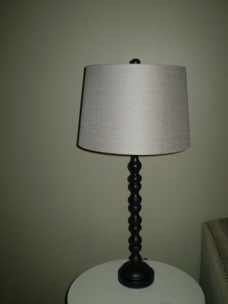 2 - Tall, Like New Bronze Lamps from Home Outfitters