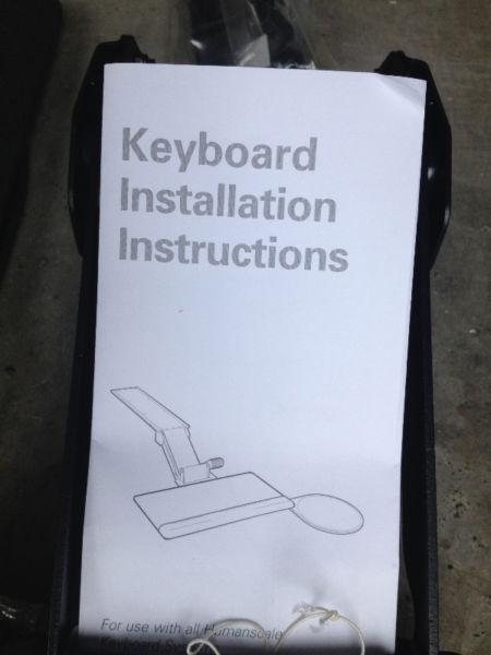 BRAND NEW Under mounting Keyboard holder