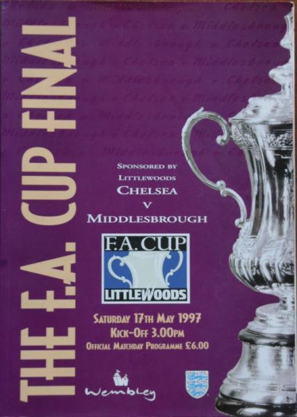 The F.A. Cup Final May 1997 Chelsea v Middlesborough