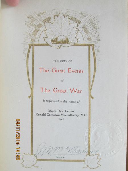 THE GREAT EVENTS OF THE GREAT WAR (1923) - 7 VOLS