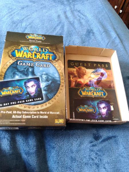 World of Warcraft 60 day prepaid time card