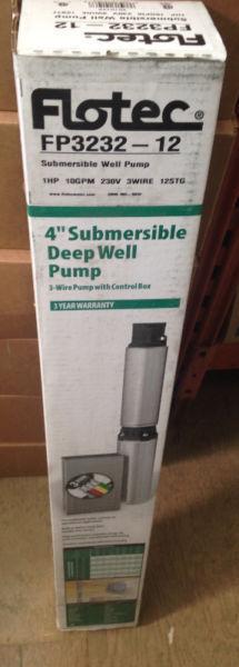 Simer 1HP 3-Wire Submersible Deep Well Pump w/Control Box