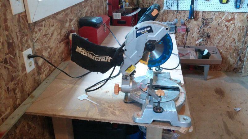 7 1/4 compound mitre saw with laser line