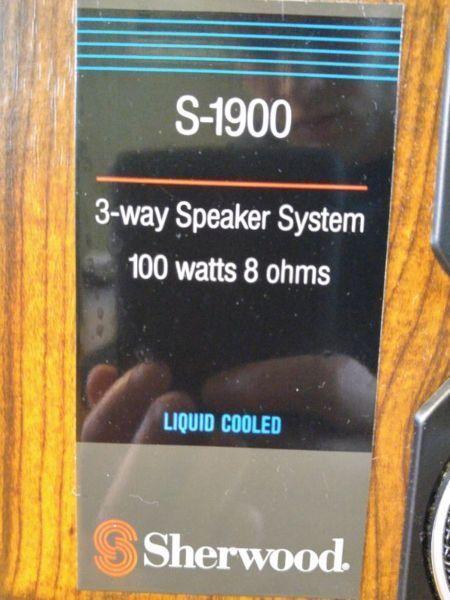 Sherwood S-1900 Liquid Cooled Speakers