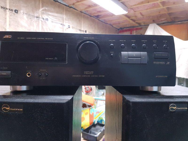Stereo receiver and speakers