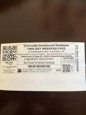 Eastbound hoedown ticket