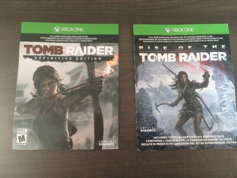 Tomb Raider Definitive Edition and Rise of the Tomb Raider