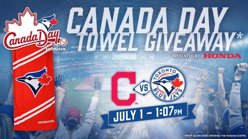 Canada Day Towel - Blue Jays - 2016 SGA Giveaway - Brand New