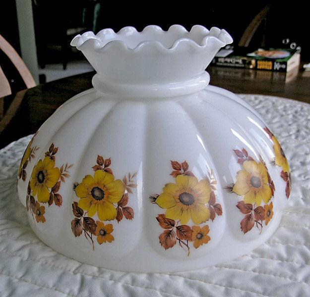 Hand Decorated Glass Lamp Shade